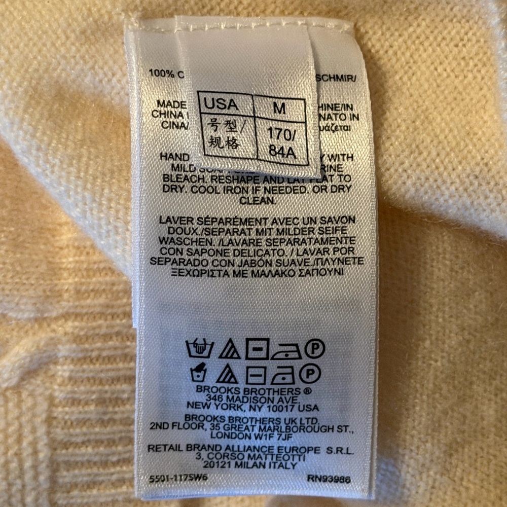 Brooks Brothers Pure Cashmere Sweater - Picture 5 of 8
